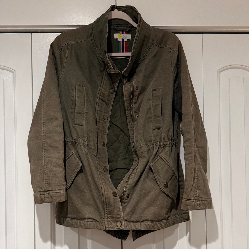 Boden Army Green Kentwell Coat size‎ small